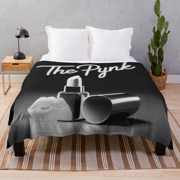 Item preview, Pynk Monochrome Neon – Minimalist Black & White Lipstick Art designed and sold by jelonkaa.