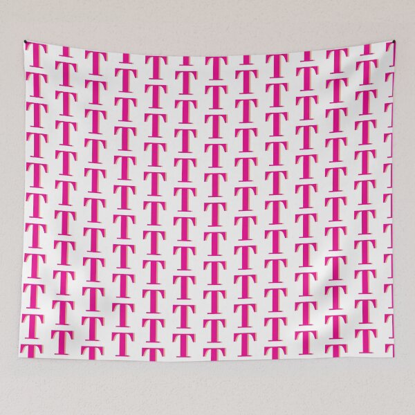 Item preview, Letter T in hot pink – Cute Alphabet Initial Monogram Design designed and sold by Monika Howarth.