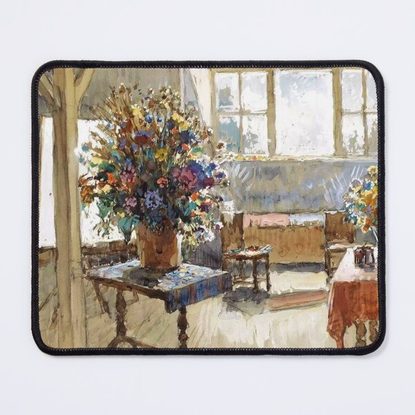 Item preview, Interior with a Bouquet of Summer Flowers designed and sold by tomorrowsart.