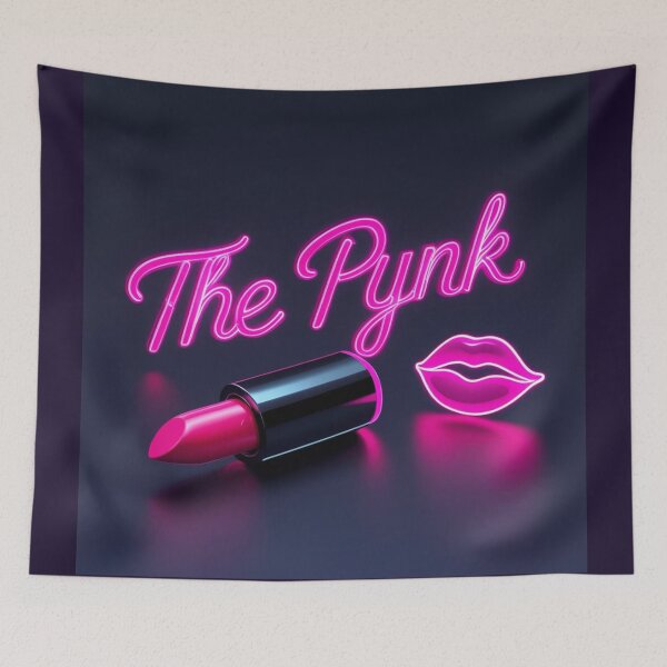 Item preview, Pynk Neon Lipstick – Minimalist Club Glow designed and sold by jelonkaa.