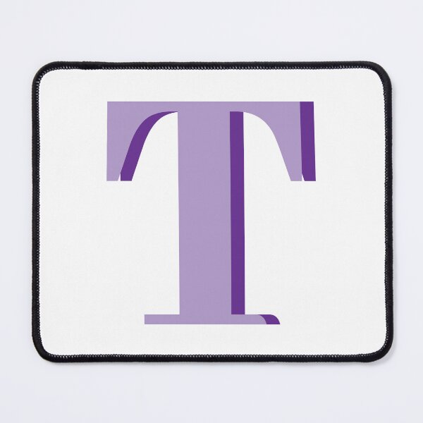 Item preview, Letter T in purple – Cute Alphabet Initial Monogram Design designed and sold by Monika Howarth.