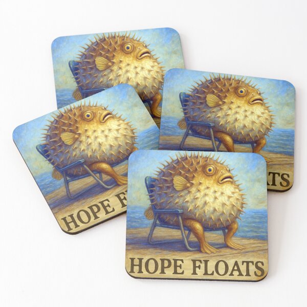 Item preview, Hope Floats Pufferfish designed and sold by Tridentulus.