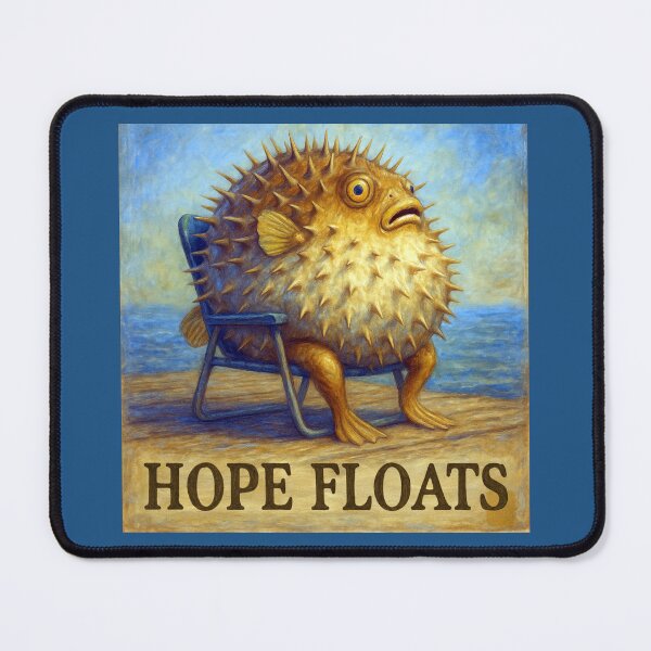 Item preview, Hope Floats Pufferfish designed and sold by Tridentulus.