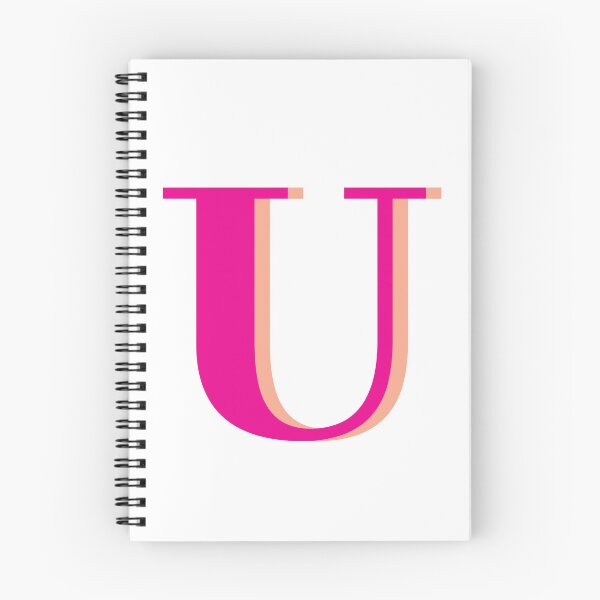 Item preview, Letter U in hot pink – Cute Alphabet Initial Monogram Design designed and sold by Monika Howarth.