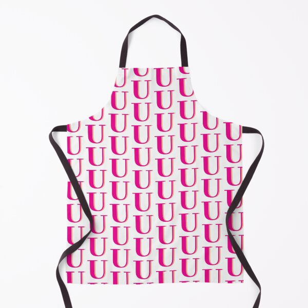 Item preview, Letter U in hot pink – Cute Alphabet Initial Monogram Design designed and sold by Monika Howarth.