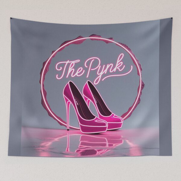 Item preview, Pynk Neon High Heels – Glam Nightlife Club Art designed and sold by jelonkaa.