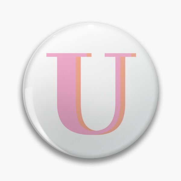 Item preview, Letter U in pastel pink – Cute Alphabet Initial Monogram Design designed and sold by Monika Howarth.
