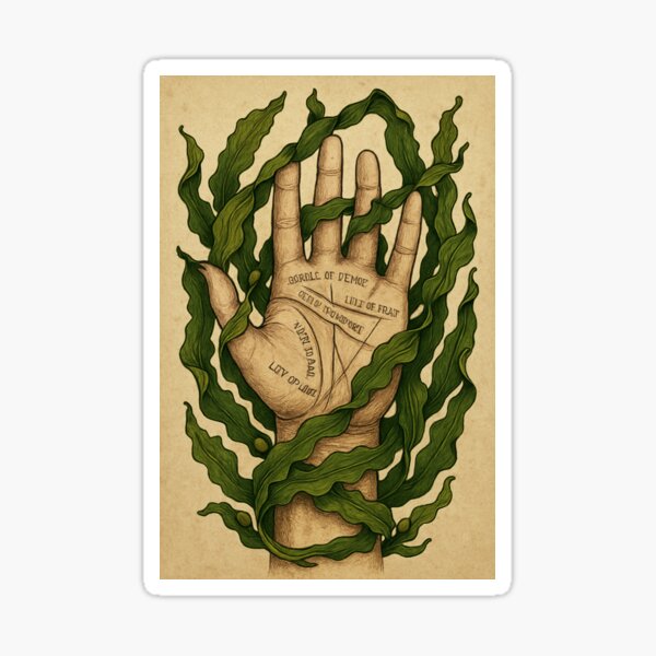 Item preview, Palmistry Palm Wrapped in Kelp designed and sold by catherinecrab.