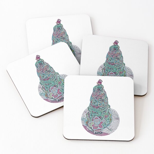 Item preview, Santa and Christmas Tree | Babbo Natale e l’albero di Natale | Weihnachtsmann und Weihnachtsbaum designed and sold by LenaBlueDesigns.