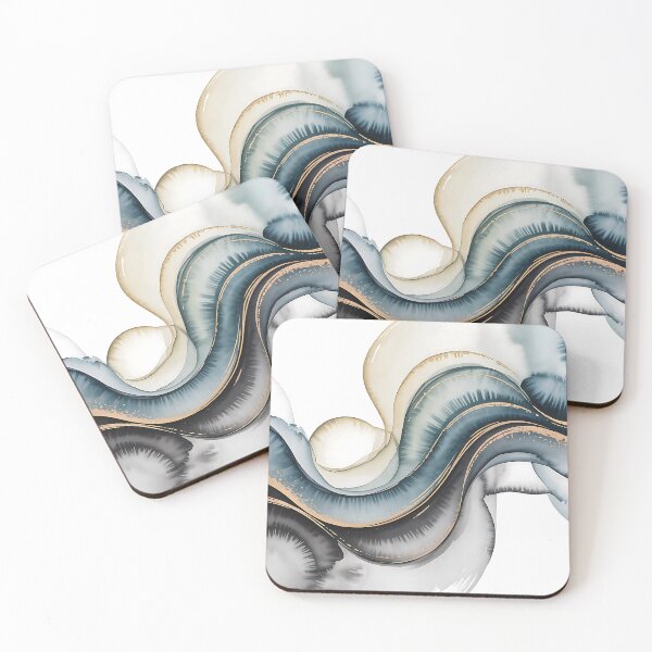 Item preview, Mist Veil, Abstract Ink Layers designed and sold by EasyTees4u.