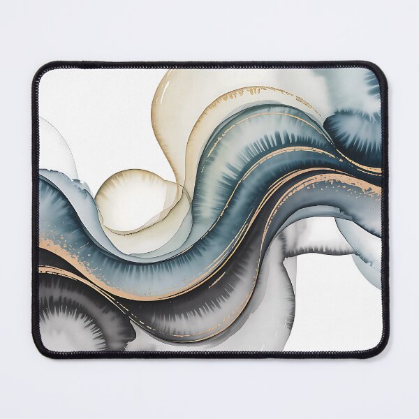 Item preview, Mist Veil, Abstract Ink Layers designed and sold by EasyTees4u.