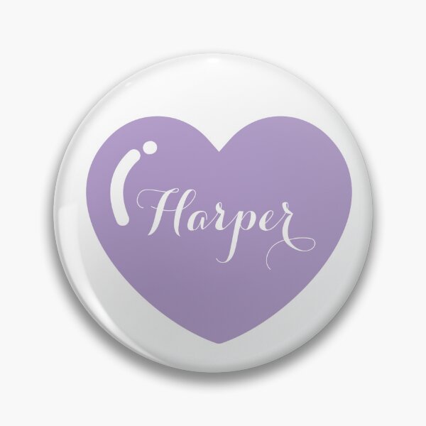 Artikelvorschau, Name Harper mit Purple Heart entworfen und verkauft von Monika Howarth.