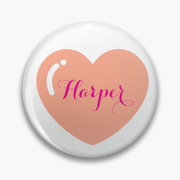 Item preview, Harper Name with orange Heart  designed and sold by Monika Howarth.