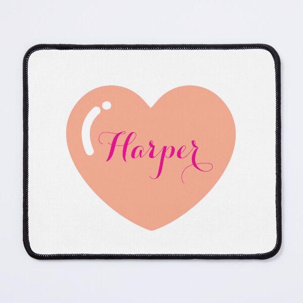 Item preview, Harper Name with orange Heart  designed and sold by Monika Howarth.