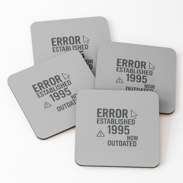 Item preview, ERROR ESTABLISHED 1995 – Now Outdated | Design Glitch Ironico Digitale designed and sold by samuelesdesign.