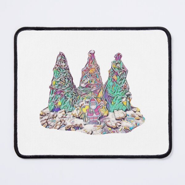 Item preview, Santa and Three Christmas Trees | Babbo Natale e tre alberi di Natale | Weihnachtsmann und drei Weihnachtsbäume designed and sold by LenaBlueDesigns.