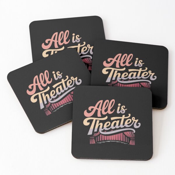 Item preview, All is Theater - Metaphorical Philosophical Slogan with a hint of humor T-Shirt designed and sold by Lucy with Anna.