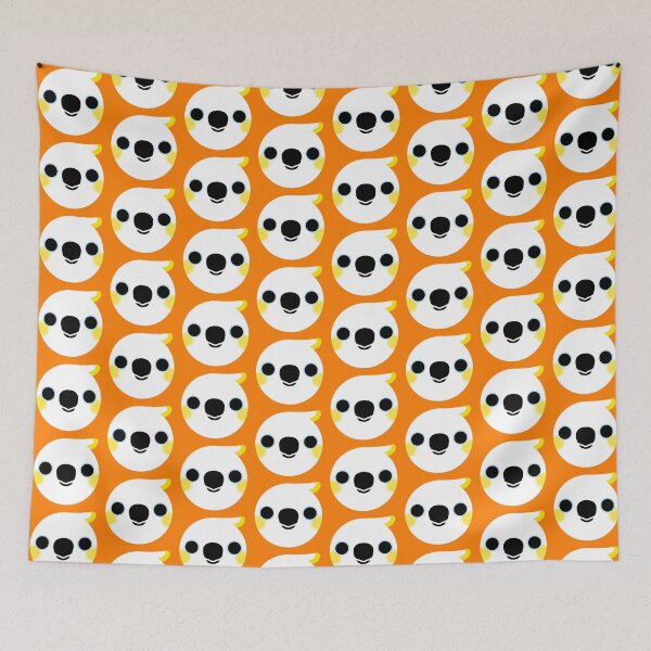 Item preview, The face of a Yellow-crested cockatoo designed and sold by INKOYADO.
