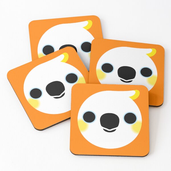 Item preview, The face of a Yellow-crested cockatoo designed and sold by INKOYADO.