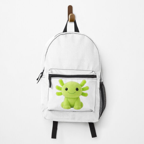 Item preview, Cute Sparkly Lime Green Axolotl Plush – Adorable Amphibian Friend designed and sold by ZephyrBDesigns.