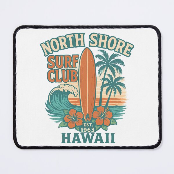 Item preview, North Shore Surf Club - Vintage Hawaiian Design designed and sold by CreativeGorillas.