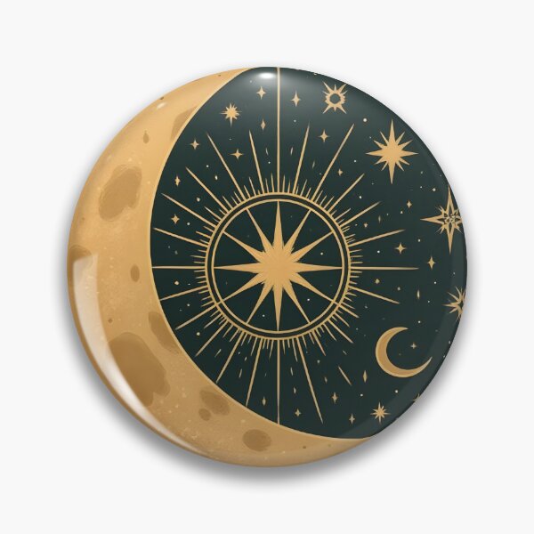 Item preview, Golden Lunar Guide – Cosmic North Star Golden Lunar Guide – Cosmic North Star designed and sold by 	aluzia.design.