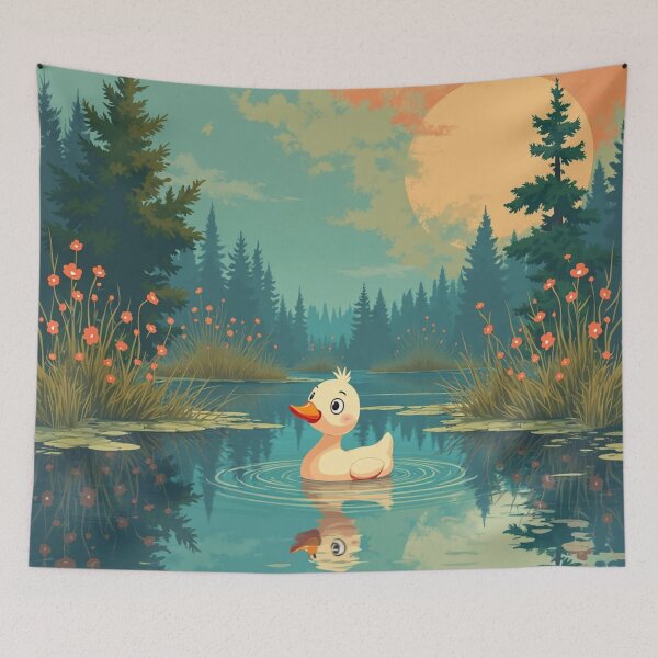 Item preview, Cute Duckling Calm Lake designed and sold by JonelleTshirts.