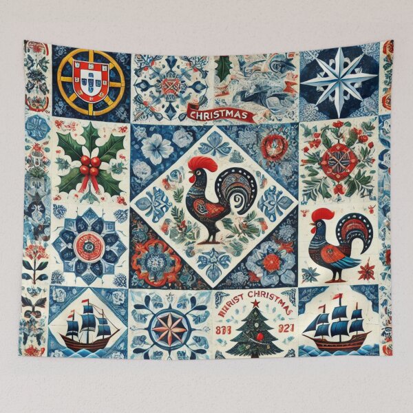 Item preview, Portuguese Yuletide Tapestry designed and sold by Oonward2021.