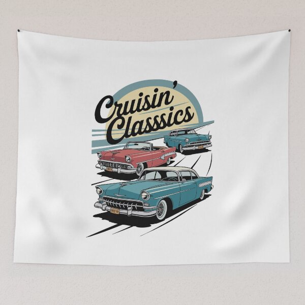 Item preview, Vintage Classic Car Cruisin designed and sold by PrintCarClub.