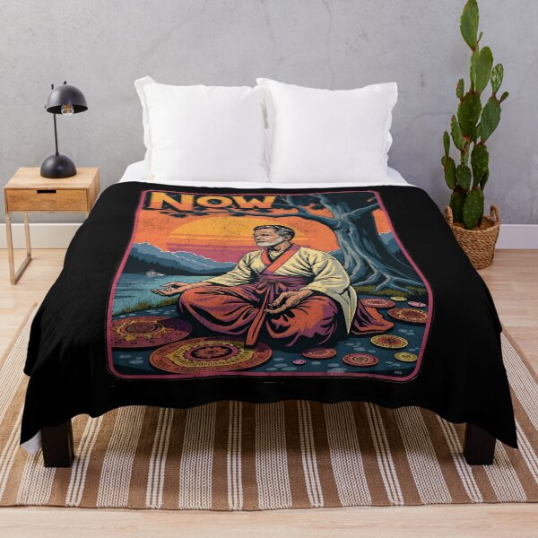 Item preview, Eckhart Tolle Now: Retro Zen & Meditation Art designed and sold by Vintagenaut Co..