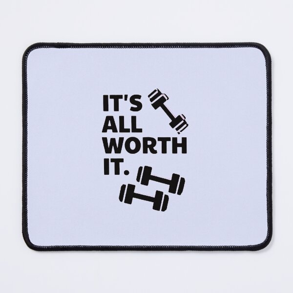 Item preview, Gym Motivation Quote – It’s All Worth It Dumbbell Fitness Design for Workout Lovers designed and sold by girlstrend.