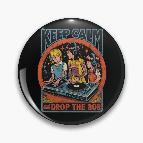 Item preview, Keep Calm and Drop the 808: Retro DJ & Music designed and sold by Vintagenaut Co..