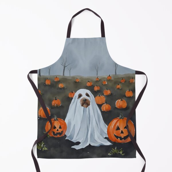 Item preview, Ghost Dog Halloween Spooky Watercolor designed and sold by Magnolia Valley Art.