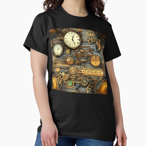 Item preview, Steampunk Grunge Retro Vintage Clock Designs Pattern designed and sold by DEC02.