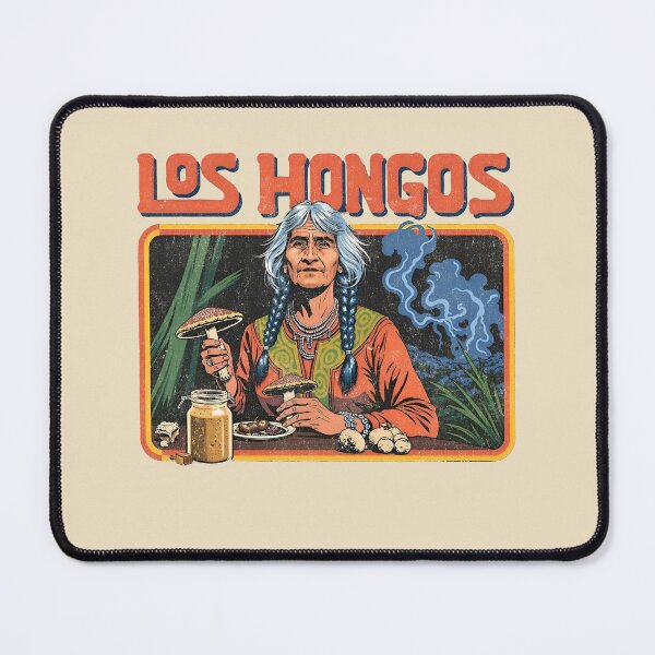 Item preview, Maria Sabina Los Hongos: Retro Psychedelic Mushroom Art designed and sold by Vintagenaut Co..