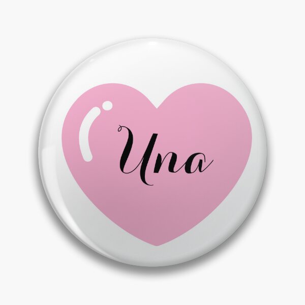 Item preview, Una Name with Pink Heart  designed and sold by Monika Howarth.
