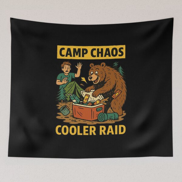 Item preview, Camp Chaos – Cooler Raid designed and sold by Camp Chaos by Wharf Wreckers.