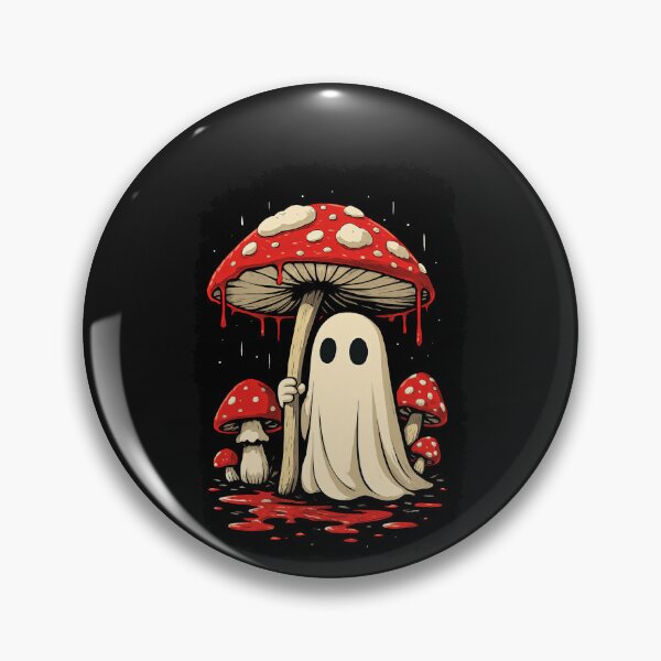 Item preview, Cottage core Ghost Mushroom Spooky Goblincore Halloween  designed and sold by elderberry.