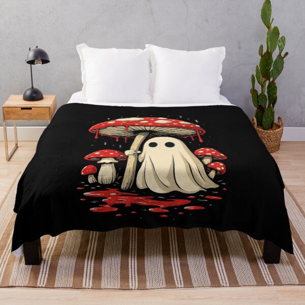 Item preview, Cottage core Ghost Mushroom Spooky Goblincore Halloween designed and sold by elderberry.