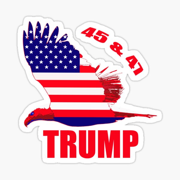 Vista previa del artículo con la obra «TRUMP 45 y 47», diseñado y vendido por Saltypro.
