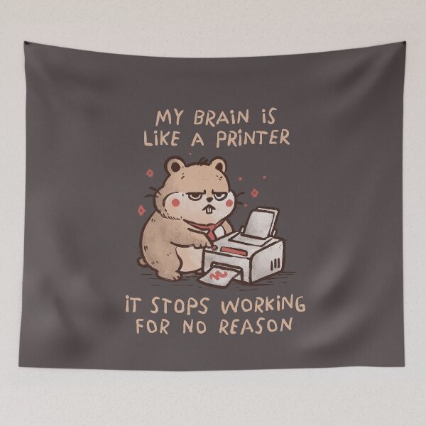 Item preview, My Brain is Like a Printer designed and sold by koalateess.