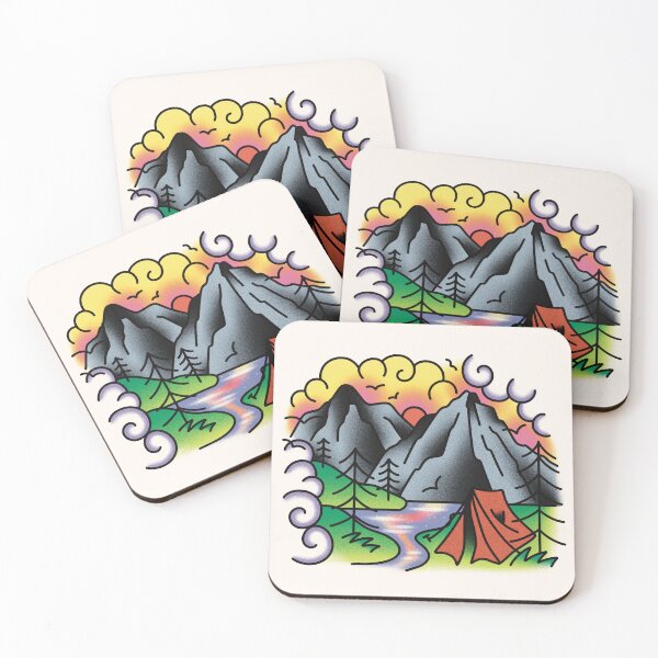 Item preview, Beech Mountain Campsite (Sunrise) designed and sold by TradStickers.