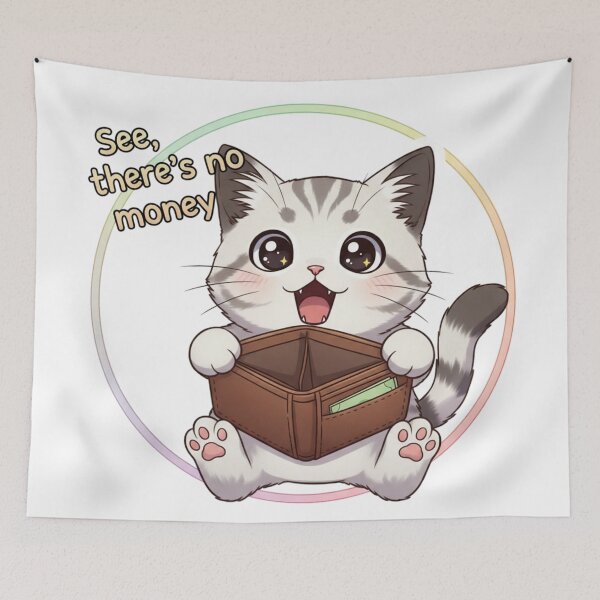 Item preview, Kitty's Empty Purse  designed and sold by Coollzone.