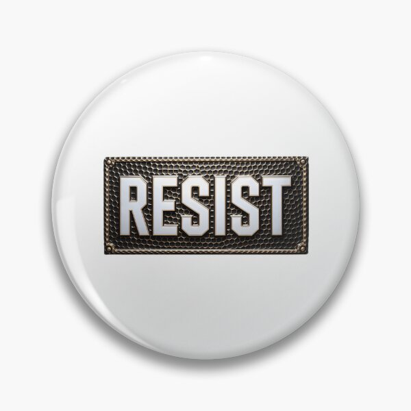 Item preview, Resist Rectangular Plaque designed and sold by AimlessArts.