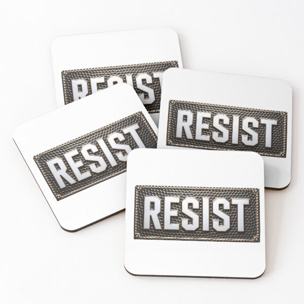 Item preview, Resist Rectangular Plaque designed and sold by AimlessArts.