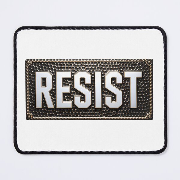 Item preview, Resist Rectangular Plaque designed and sold by AimlessArts.