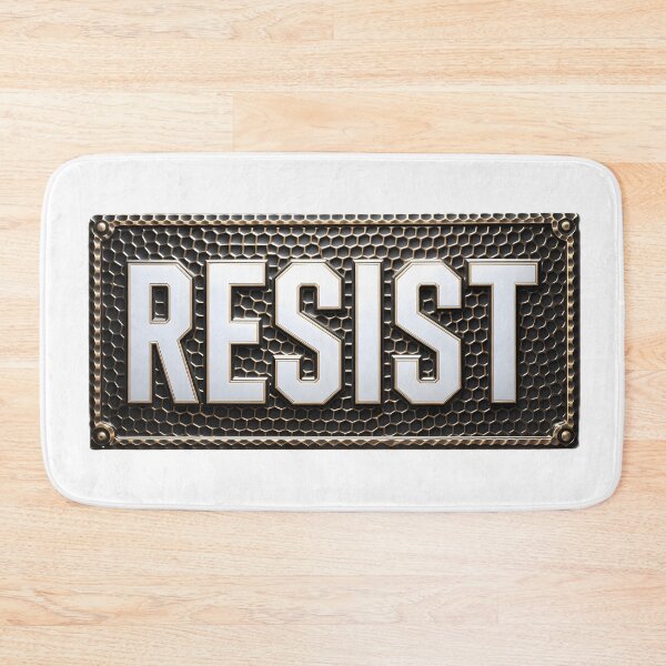 Artikelvorschau, Resist Rechteckige Plakette entworfen und verkauft von AimlessArts.