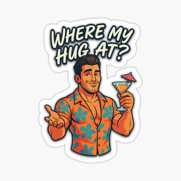 Item preview, Where My Hug At? Retro Vacation Vibes designed and sold by LunaSpellStudio.