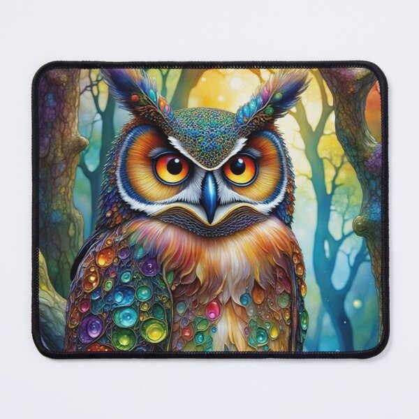 Item preview, Rainbow Owl  designed and sold by FloatingGardens.