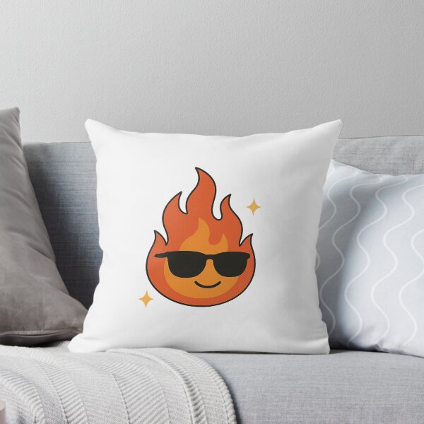 Item preview, Cool Fire Flame – Funny Character in Minimalist Style designed and sold by Worldclay.